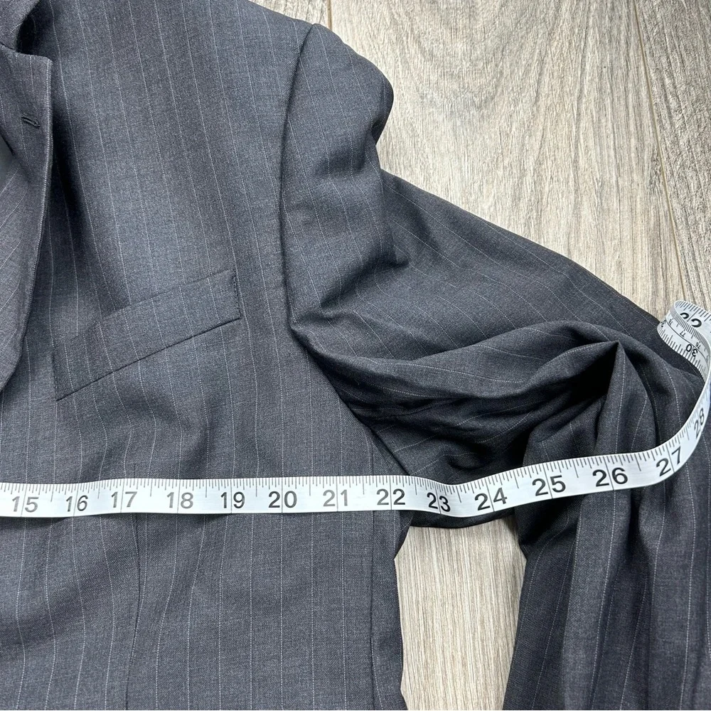 Ralph Lauren‎ Suit Jacket Blazer Gray 100% Wool